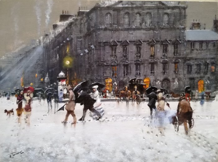 Francesco Tammaro (1939) - Nevicata, Parigi