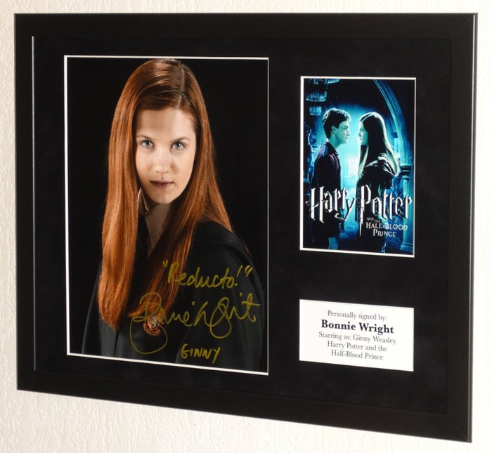 Harry Potter - Bonnie Wright (Ginny Weasley) Premium Framed, signed, + COA