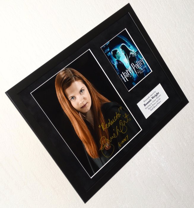 Harry Potter - Bonnie Wright (Ginny Weasley) Premium Framed, signed, + COA