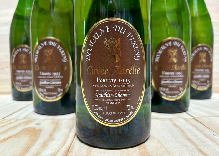 1995 Domaine du Viking "Cuvée Aurélie" Vouvray Moelleux - Loire - 6 Flasker (0,75 L)