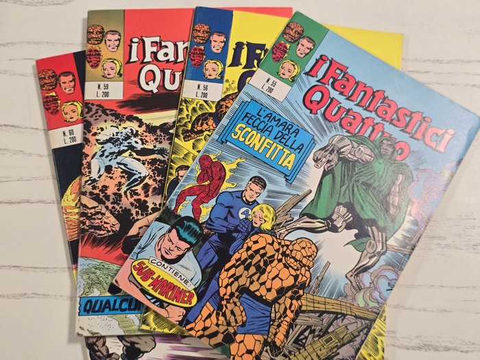 I Fantastici Quattro n 55/60 - originali - 4 Comic - Første udgave