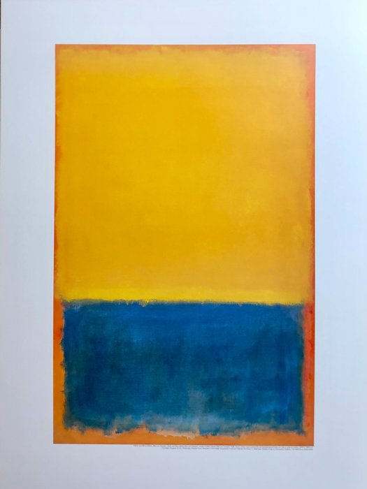 after Rothko - Yellow and Blue (Yellow and Blue on Orange)