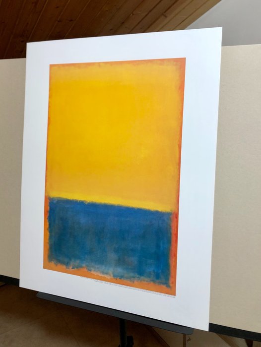 after Rothko - Yellow and Blue (Yellow and Blue on Orange)