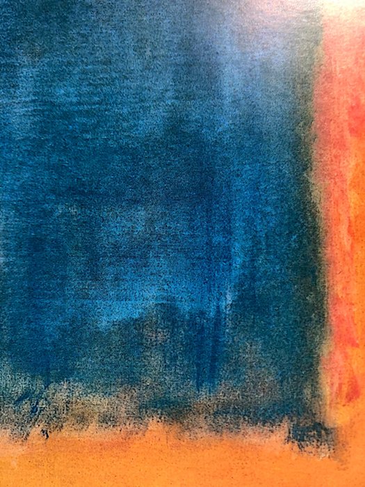 after Rothko - Yellow and Blue (Yellow and Blue on Orange)