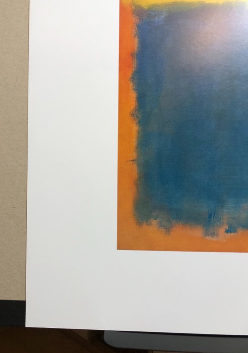 after Rothko - Yellow and Blue (Yellow and Blue on Orange)