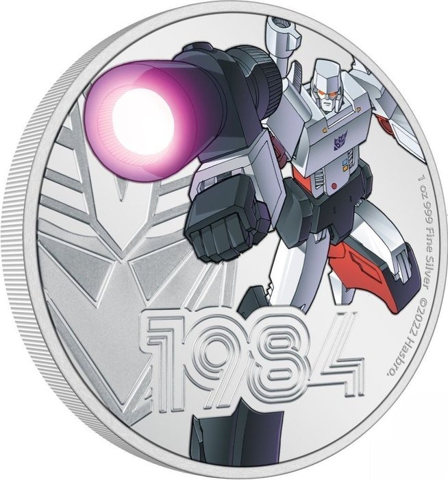 Niue 2 Dollars 2022 Transformers - Megatron 1 Oz (999)