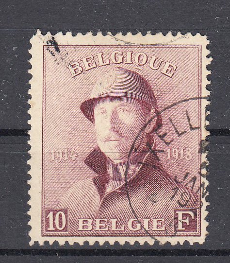 Belgien 1919 - Albert I med Hjelm Befrielsessegl - OBP 178