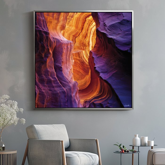 NicDA - COLORFUL CANYON . Aluminium Print. Unique XL