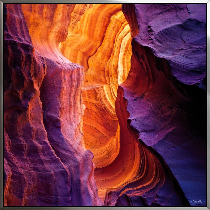 NicDA - COLORFUL CANYON . Aluminium Print. Unique XL