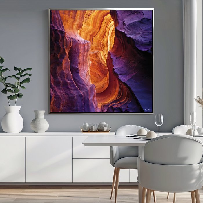 NicDA - COLORFUL CANYON . Aluminium Print. Unique XL