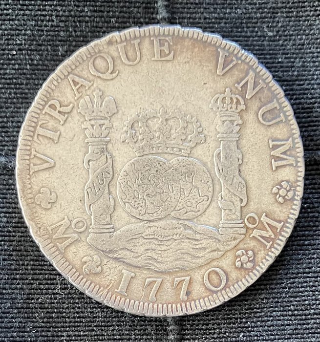 Spanien. Carlos III. 8 Reales 1770 Mexico FM