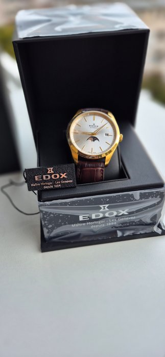 Edox - Les Vauberts Automatic Moonphase NO RESERVE PRICE - Ingen mindstepris - 80505 - Mænd - 2020+