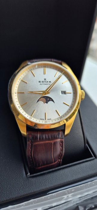 Edox - Les Vauberts Automatic Moonphase NO RESERVE PRICE - Ingen mindstepris - 80505 - Mænd - 2020+