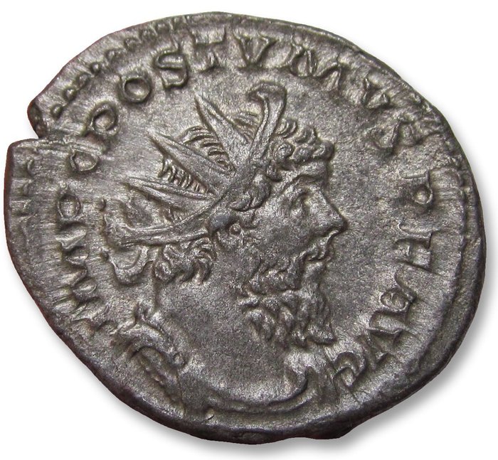 Romarriket Postumus (AD 260-269) Antoninianus Treveri or Cologne mint 268 AD - PAX AVG -