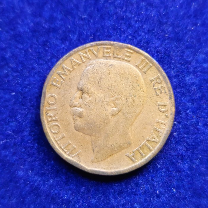 Italien, Kongeriget Italien. Vittorio Emanuele III di Savoia (1900-1946). 10 Centesimi 1919 "Ape"  (Ingen mindstepris)