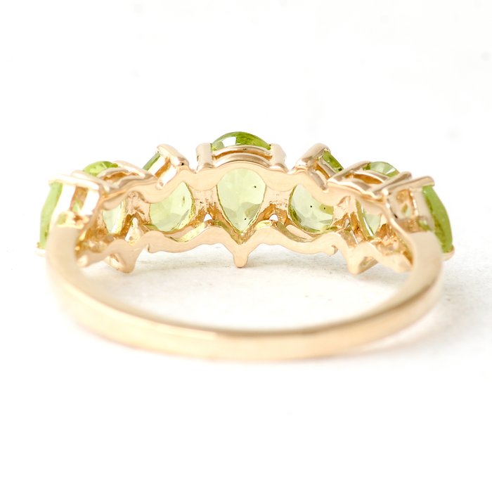 Ingen mindstepris - Ring - 14 karat Gulguld -  2.01ct. tw. Peridot - Peridot