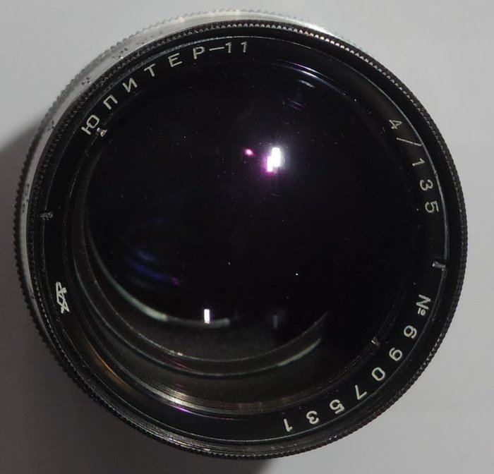 Jupiter 11 135mm f4 - LTM - 1969 - excellent condition - working Telelinse