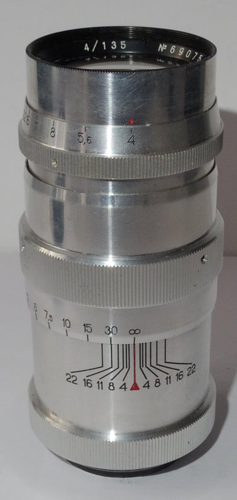 Jupiter 11 135mm f4 - LTM - 1969 - excellent condition - working Telelinse