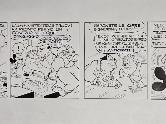 Scarpa, Romano - 1 Original page - Topolino - "L'enigma di Brigaboom"