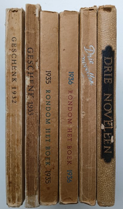 Boekenweek; Roel Houwink e.a. - Lot met 6 vroege boekenweekgeschenken - 1932-1940