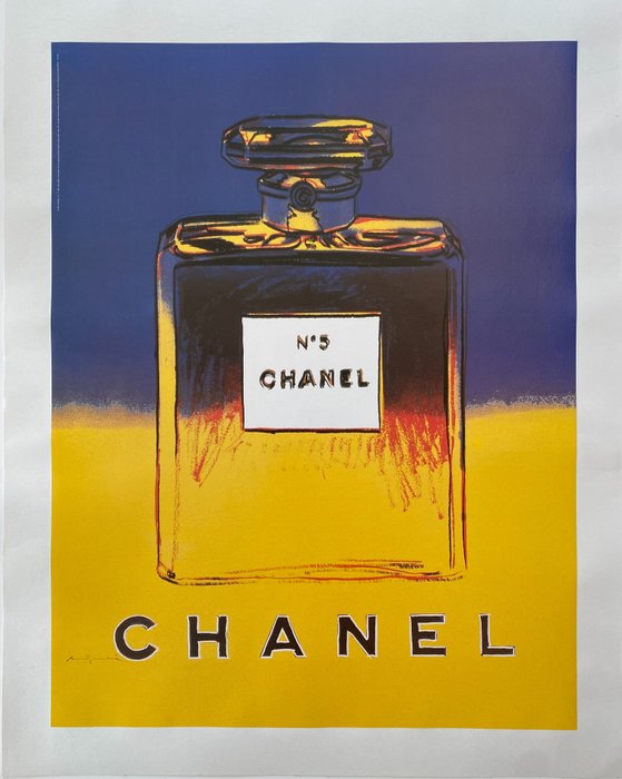 Andy Warhol after - Chanel n 5: Yellow/blue - 1990‹erne