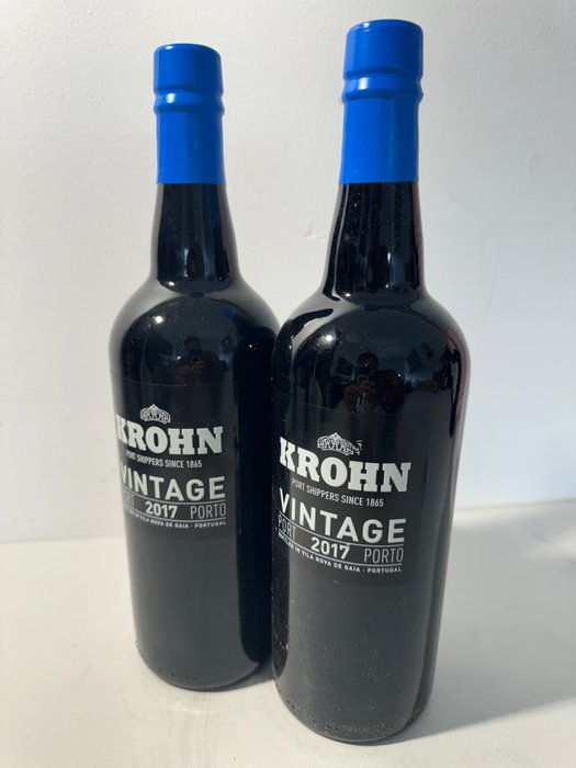 2017 Krohn - Douro Vintage Port - 2 Flasker (0,75 L)