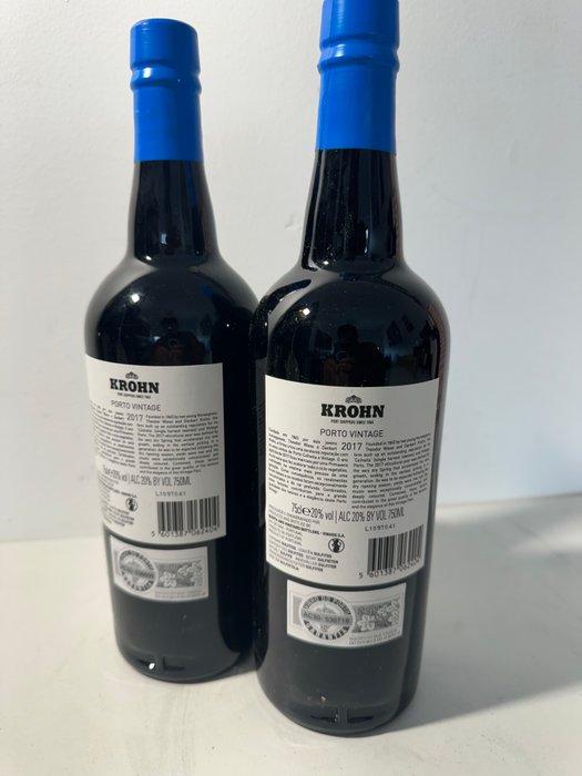 2017 Krohn - Douro Vintage Port - 2 Flasker (0,75 L)