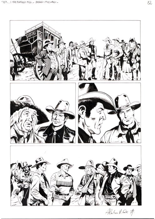 Piccinelli, Alessandro - 3 Original page - Tex Maxi #27 - "i tre fratelli Bill" - 2020