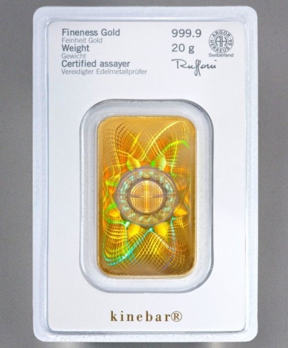 20 gram - Guld - Kinebar - Heraeus