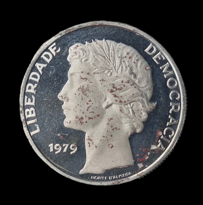 Portugal. República. 25 Escudos 1979 - Ensaio Proof - Muito Rara