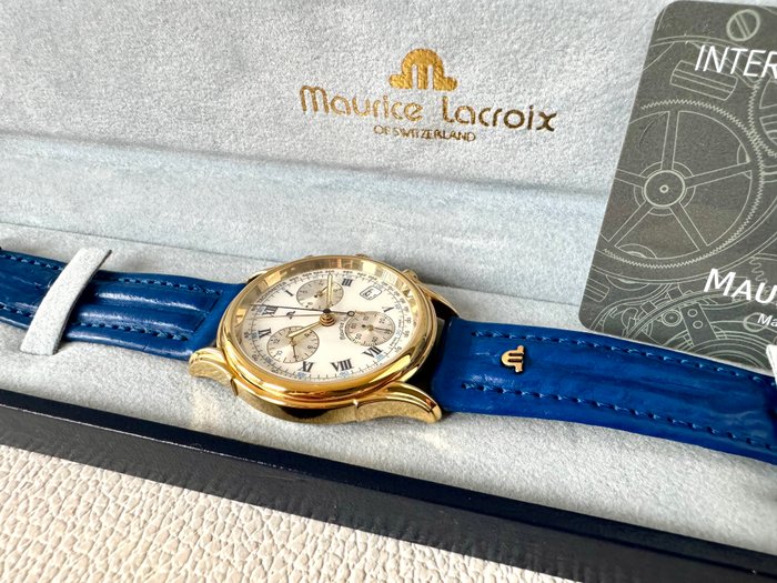 Maurice Lacroix - Les Classiques Chronograph 18k Goldplated G10 - Ingen mindstepris - 04663 - Mænd - 2010-2020