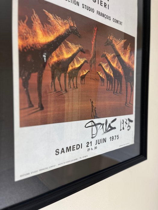 Salvador Dali - Affiche Rare de Salvador Dalí - 29e Fête du Rhône, 21 Juin 1975 - 1970‹erne