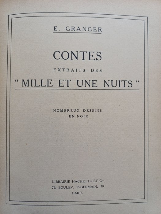 E Granger - Contes des Mille et une Nuits - 1915