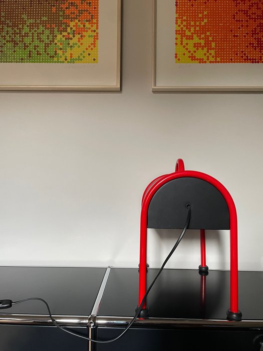 Stilnovo - Ettore Sottsass - Bordlampe - Kuffert - Metal