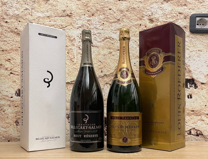 Louis Roederer Premier  Billecart-Salmon Réserve - Champagne Brut - 2 Magnummer (15 L)