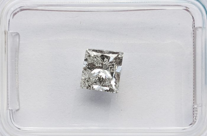 1 pcs Diamant  (Natur)  - 0.97 ct - Rektangel - H - SI2 - International Gemological Institute (IGI)