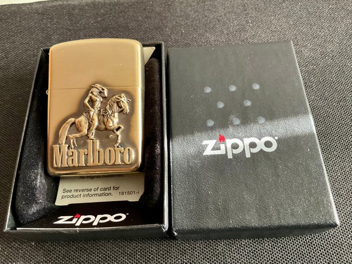 Zippo - Marlboro - Lommelighter - Messing