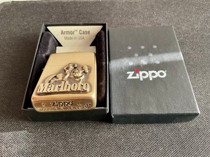 Zippo - Marlboro - Lommelighter - Messing