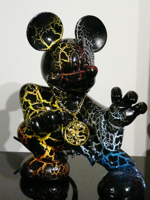 Rich'ART - Mickey le Petit Dragon version Crackle Art (avec son katana)