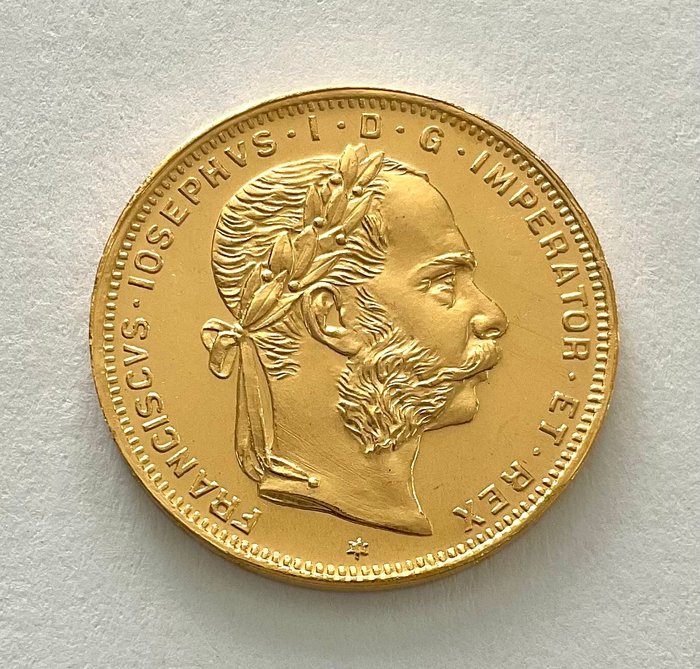 Østrig 8 Florins/20 Francs 1892 - Franz Joseph I (Neuprägung)