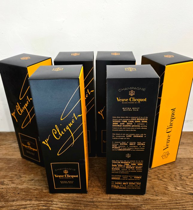 Veuve Clicquot Extra Brut Extra Old serie 1 - Champagne - 6 Flasker (075 L)