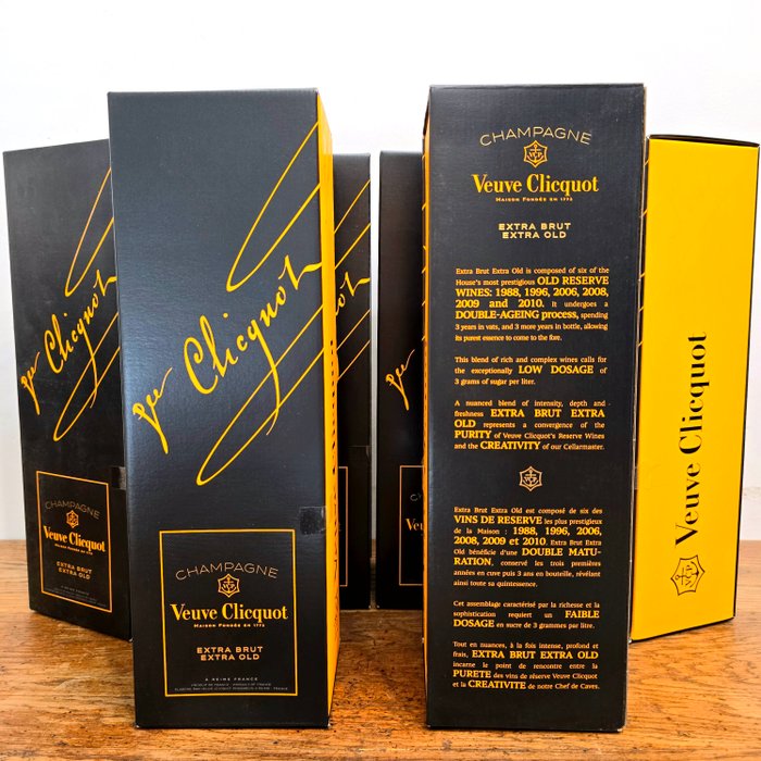 Veuve Clicquot Extra Brut Extra Old serie 1 - Champagne - 6 Flasker (075 L)