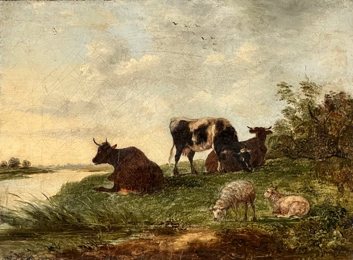 Thomas Sidney Cooper (manner of)(XlX) - A pair of cattle scenes