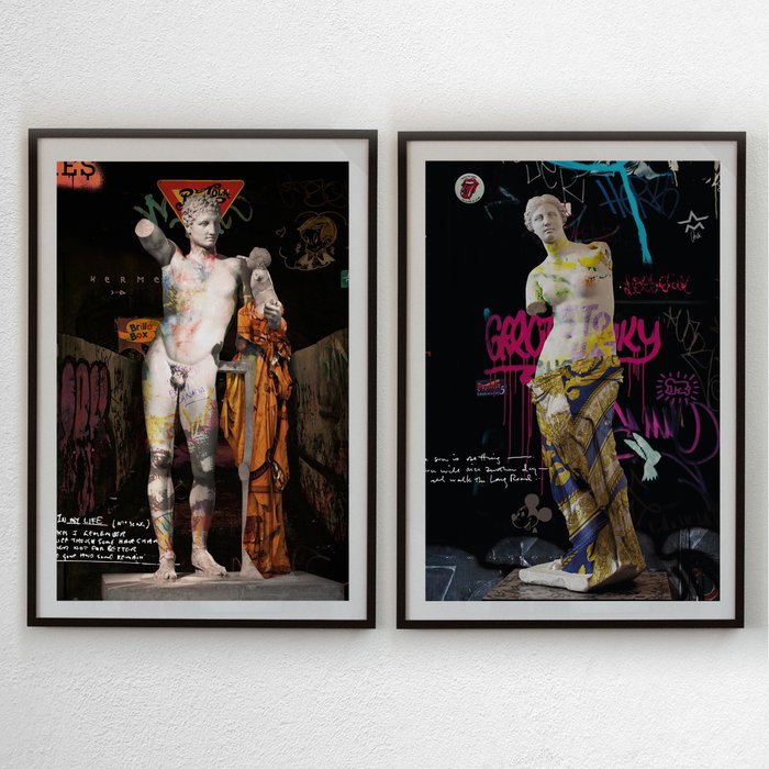 Josh Mahaby (1982) - Extraordinarius Deus Hermes + Precious Slumb Venus (LOT 2 PRINTS)