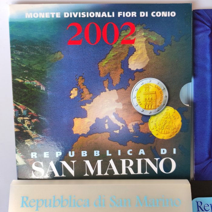 San Marino. Year Set (BU) 2002/2004 (3 sets)  (Ingen mindstepris)