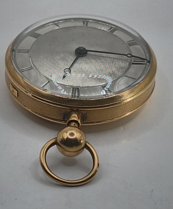 F. Alibert a Paris - 18kt. Goldlepine Spindel-Taschenuhr - Quarter Repeater - Frankrig omkring 1800