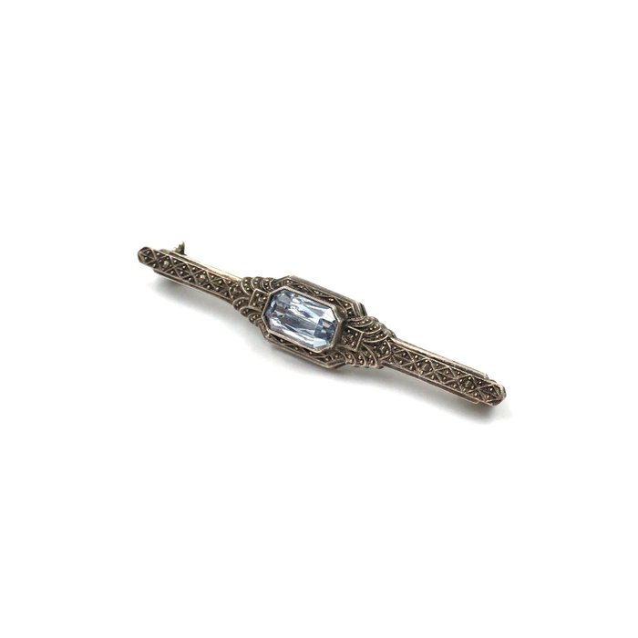 Ingen mindstepris - Broche Sølv -  2.41ct. tw. Spinel - testet - 835