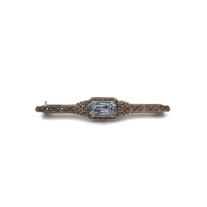 Ingen mindstepris - Broche Sølv -  2.41ct. tw. Spinel - testet - 835