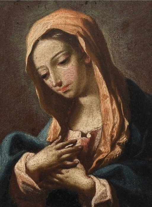 Giovanni Battista Salvi (1609-1685), Circle of - The Madonna at prayer