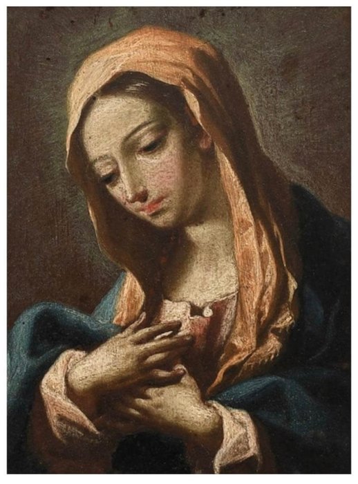 Giovanni Battista Salvi (1609-1685), Circle of - The Madonna at prayer